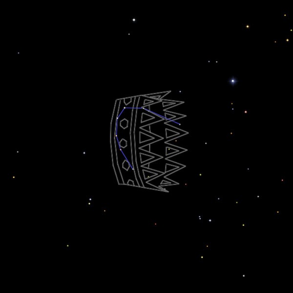 【図・みなみのかんむり座星座絵】　